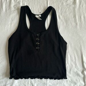 Black crop top